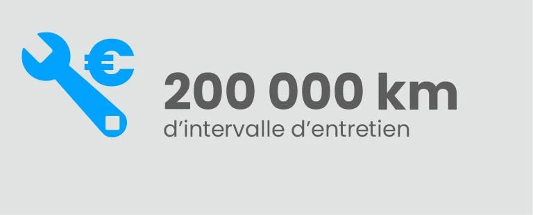 200 000KM D'INTERVALLE D'ENTRETIEN
