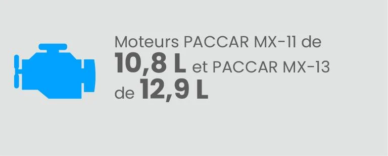 MOTEURS PACCAR MX-11 DE 10,8 LITRES ET PACCAR MX-13 DE 12,9 LITRES