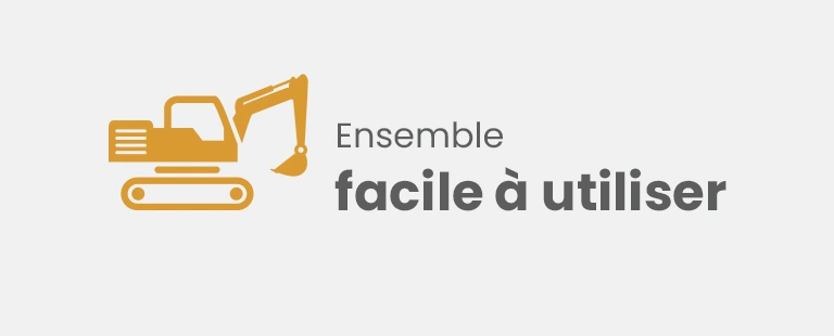 Ensemble facile à utiliser