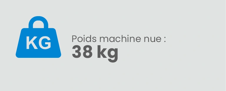 Poids machine nue